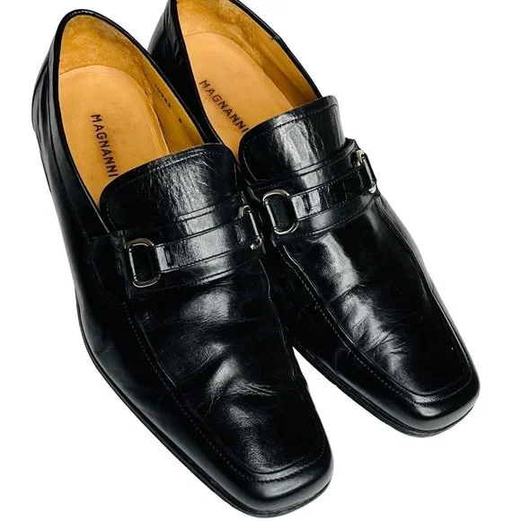 Magnanni | Shoes | Magnanni Black Leather Bit Loafer Shoes  display picture 2